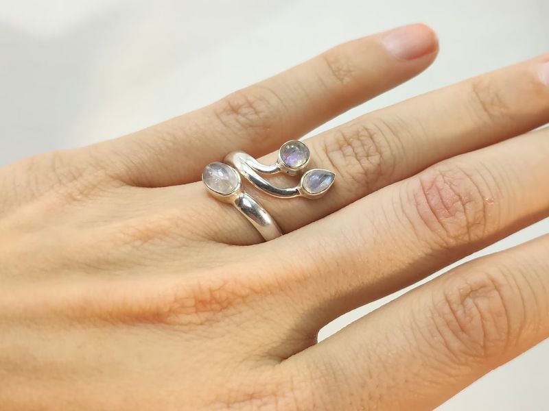 Ring moonstone 925 silver