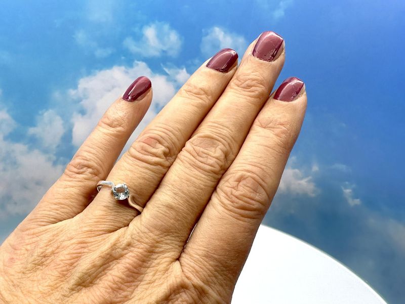 Ring topaz 925 silver