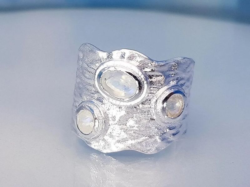 Ring moonstone 925 silver