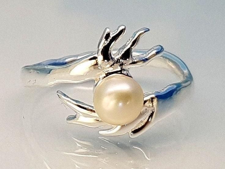 Ring pearl 925 silver