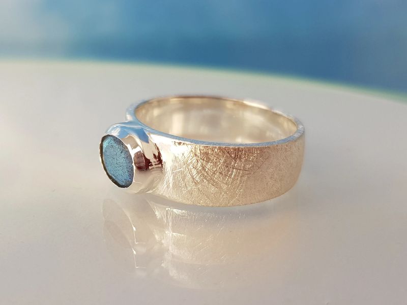 Labradorite ring 925 silver