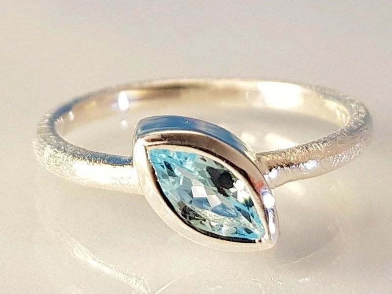 Ring topaz 925 silver
