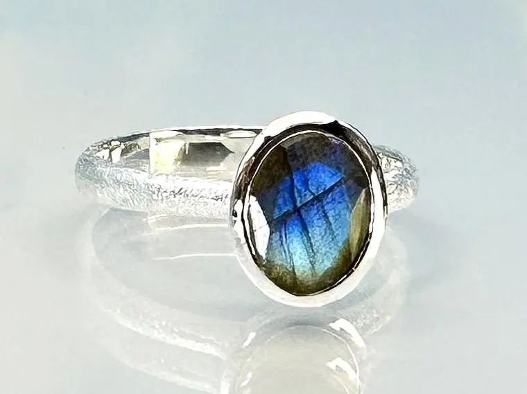 Labradorite ring 925 silver