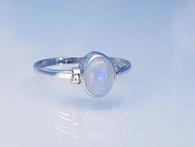 Ring moonstone 925 silver