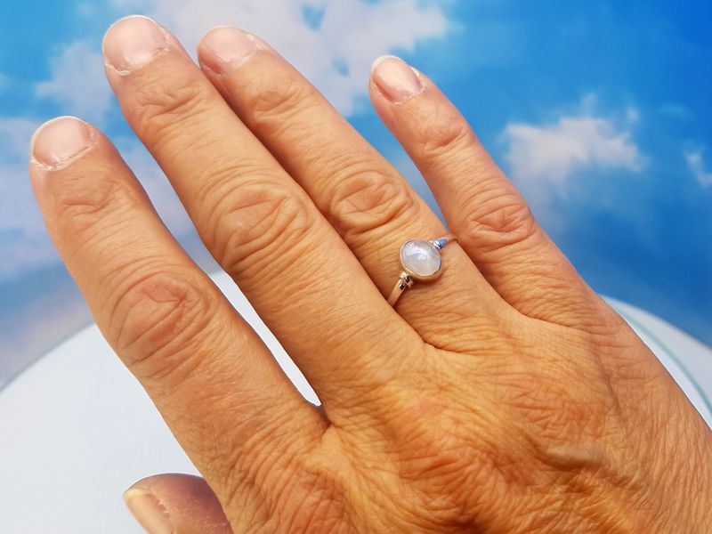 Ring moonstone 925 silver