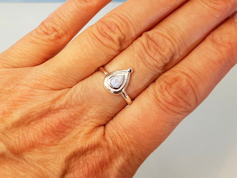Ring moonstone 925 silver