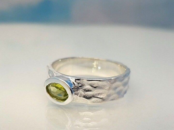 Ring peridot 925 silver