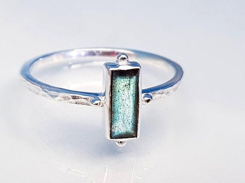 Labradorite ring 925 silver