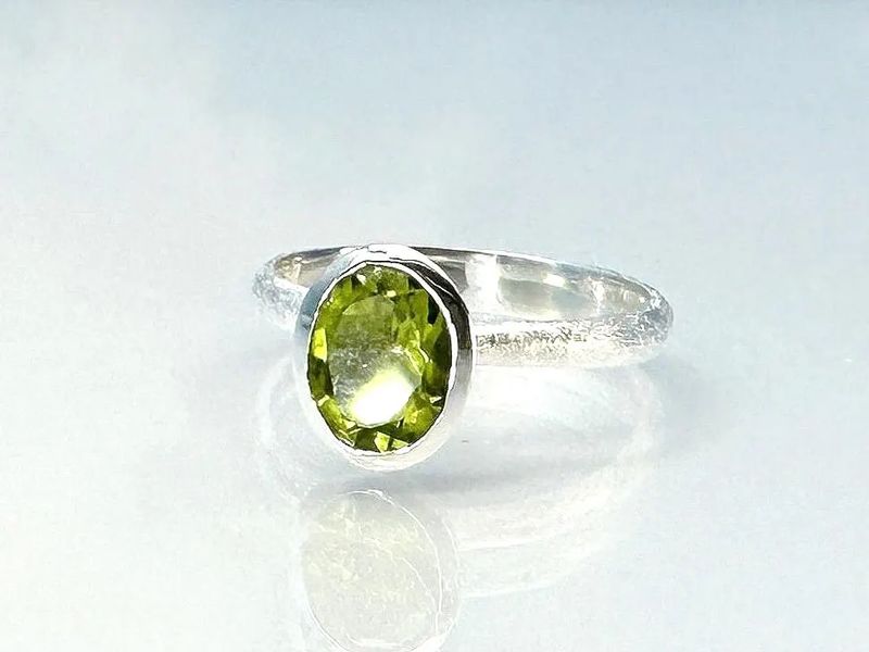 Ring peridot 925 silver
