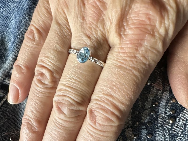 Ring topaz 925 silver