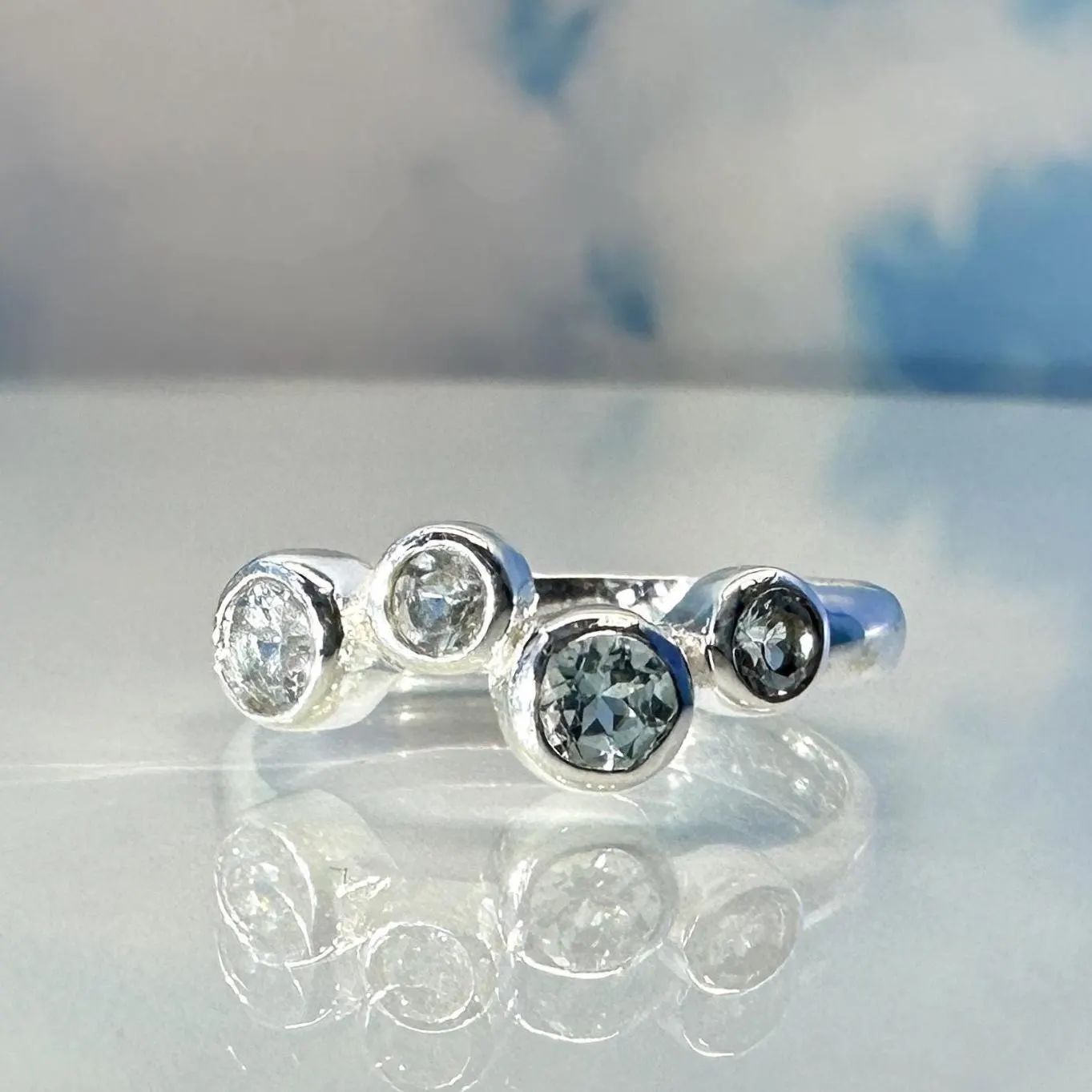 Ring topaz 925 silver