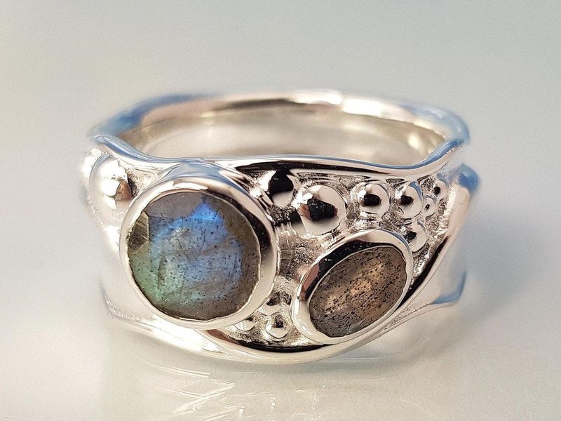 Labradorite ring 925 silver