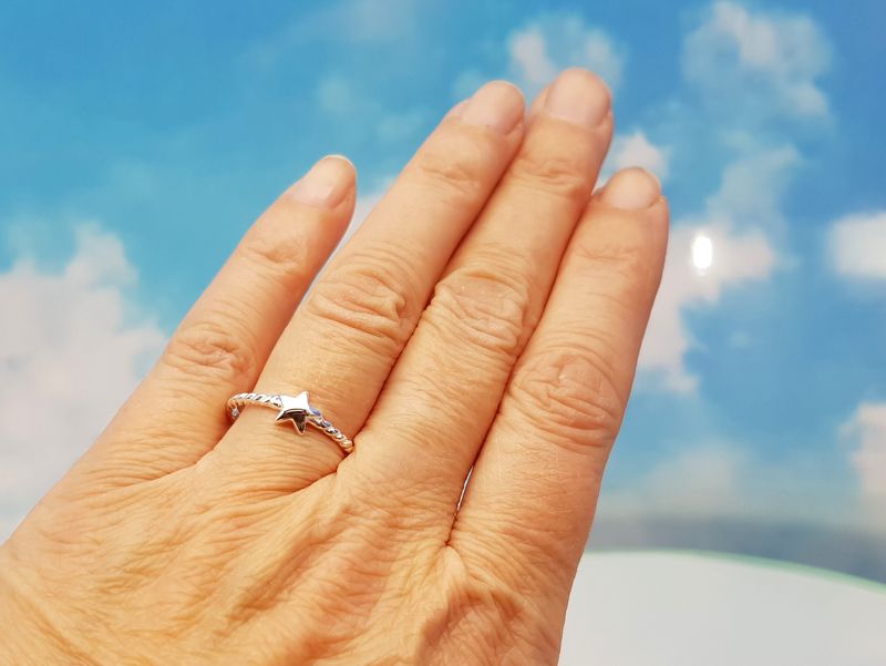 Ring star 925 silver