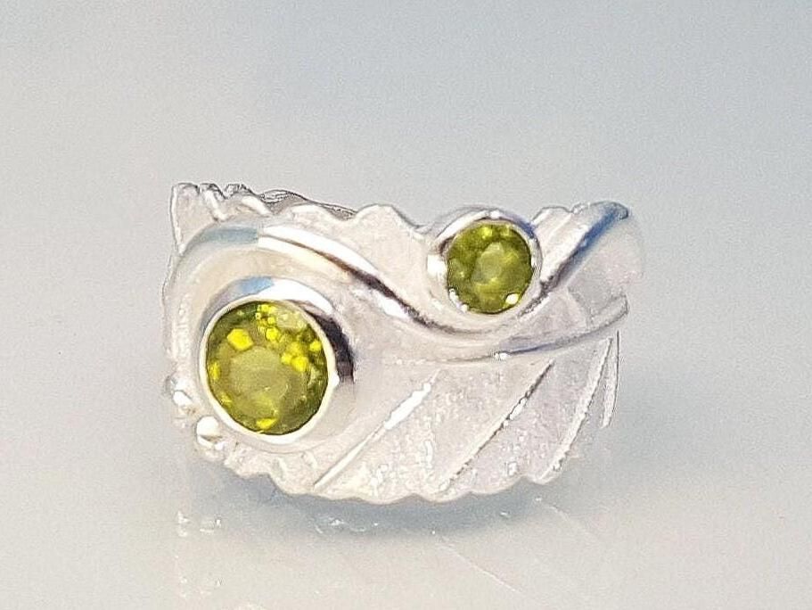 Ring peridot 925 silver