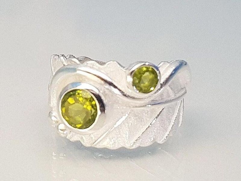 Ring peridot 925 silver
