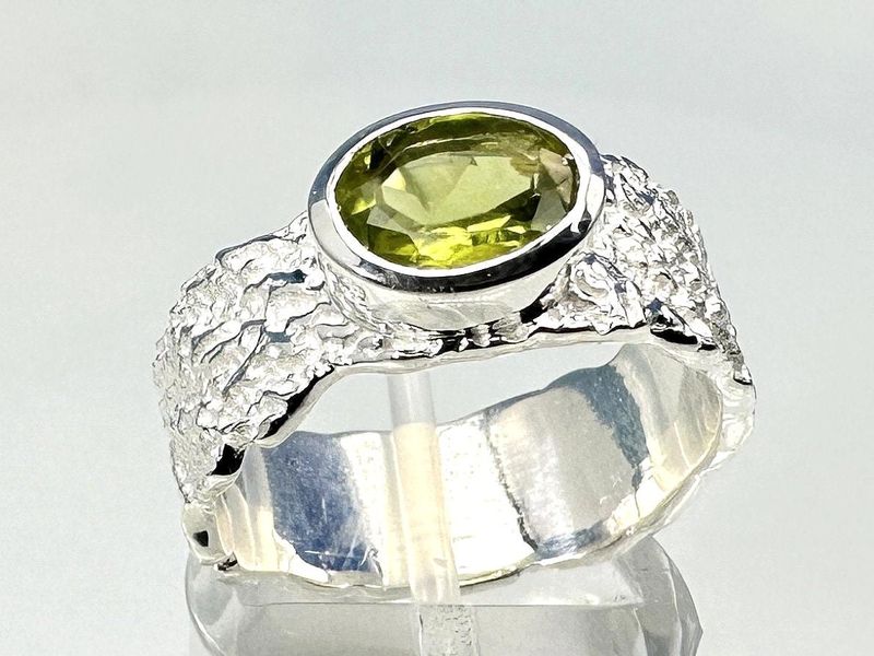 Ring peridot 925 silver