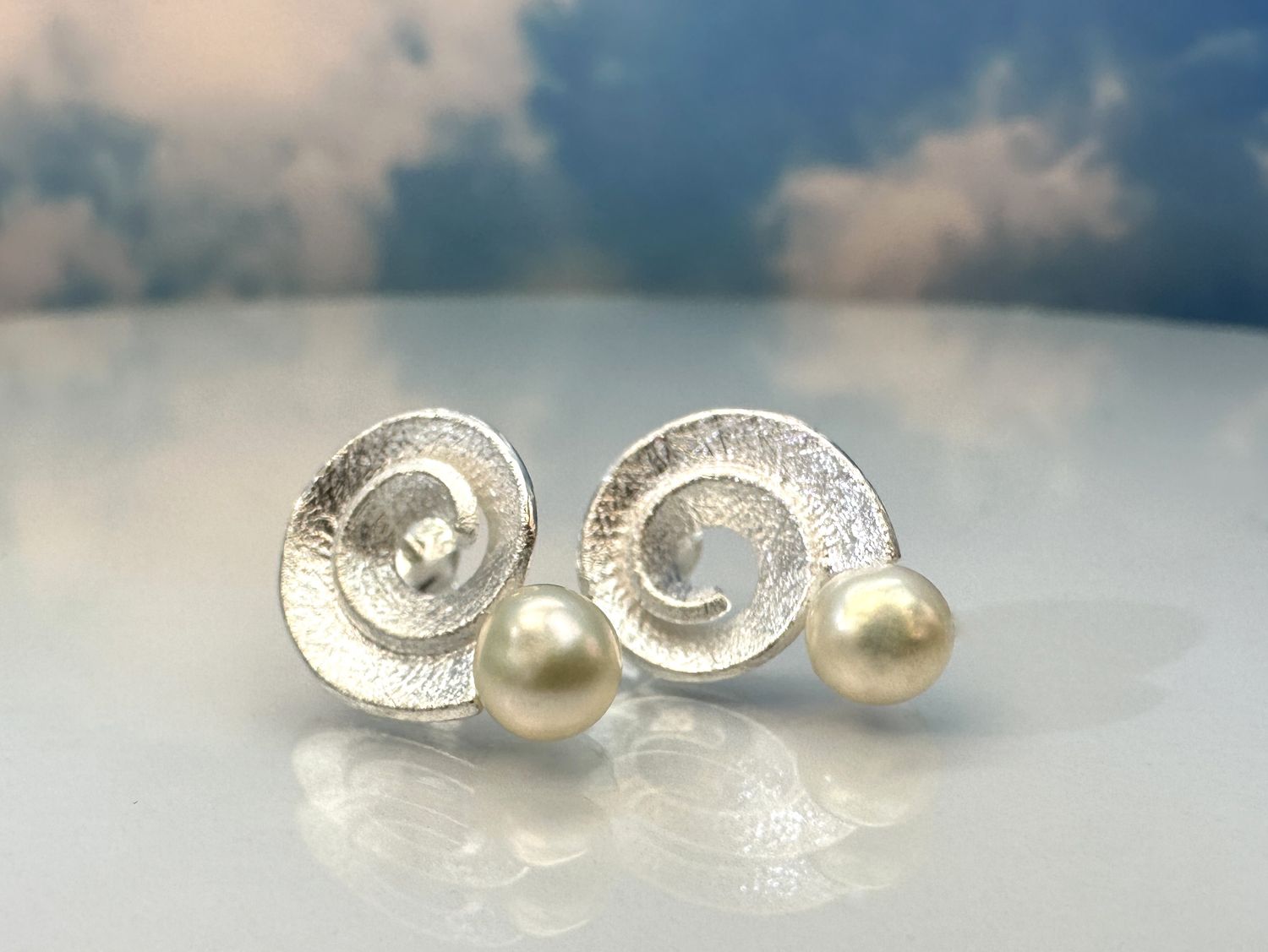 Earrings pearl 925 silver