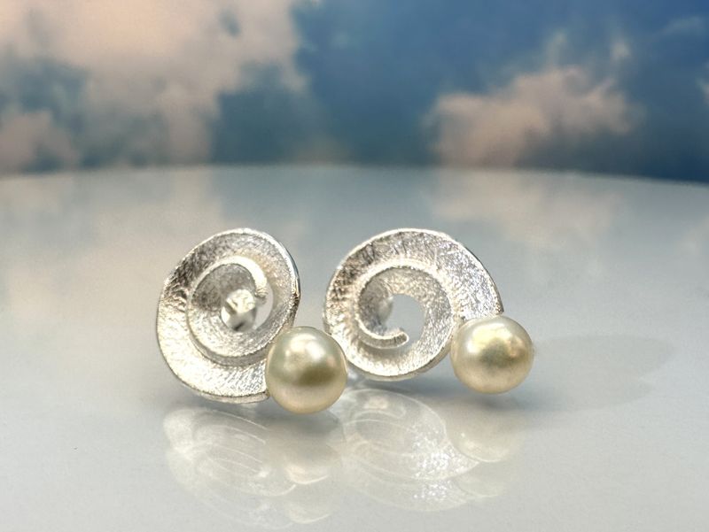 Earrings pearl 925 silver