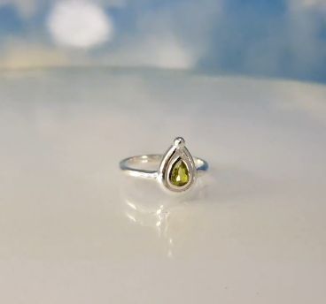 Ring peridot 925 silver