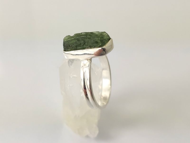 Ring mouldavite 925 silver