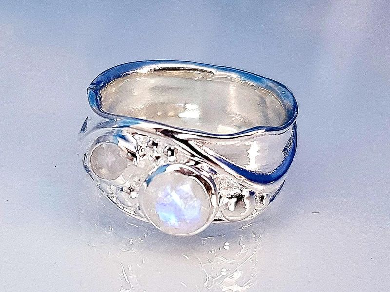 Ring moonstone 925 silver