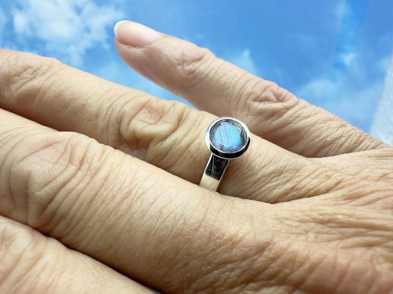 Labradorite ring 925 silver