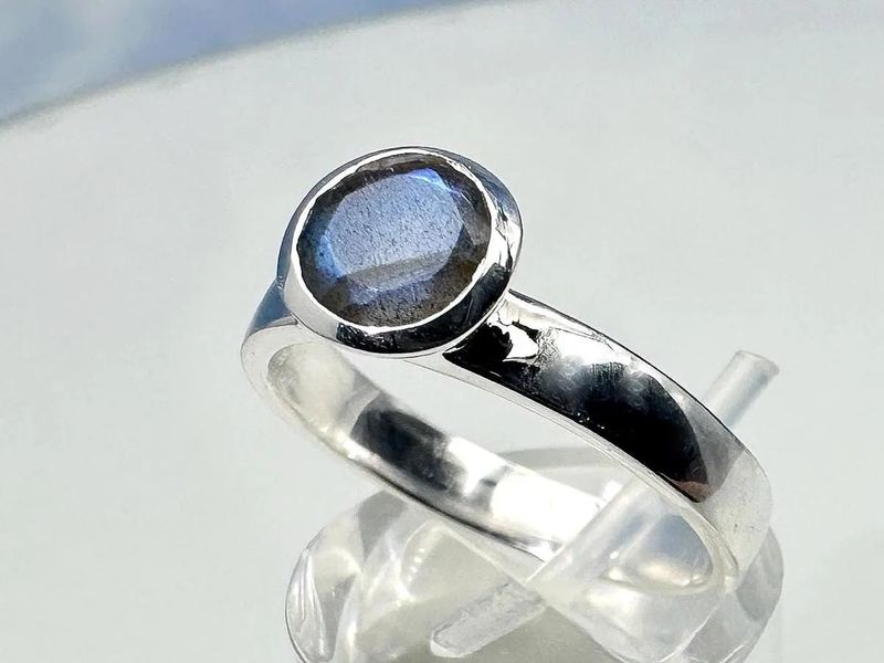 Labradorite ring 925 silver