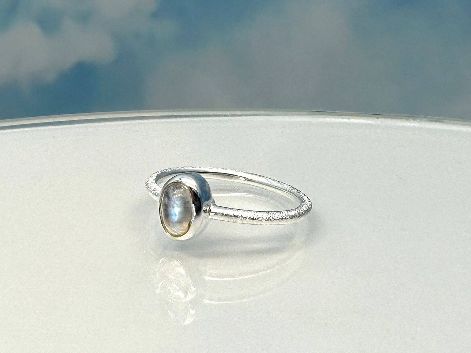 Ring moonstone 925 silver
