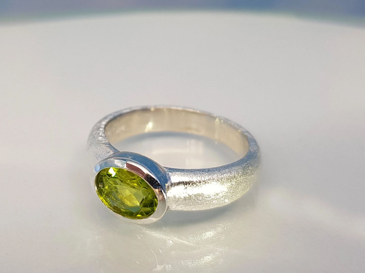 Ring peridot 925 silver