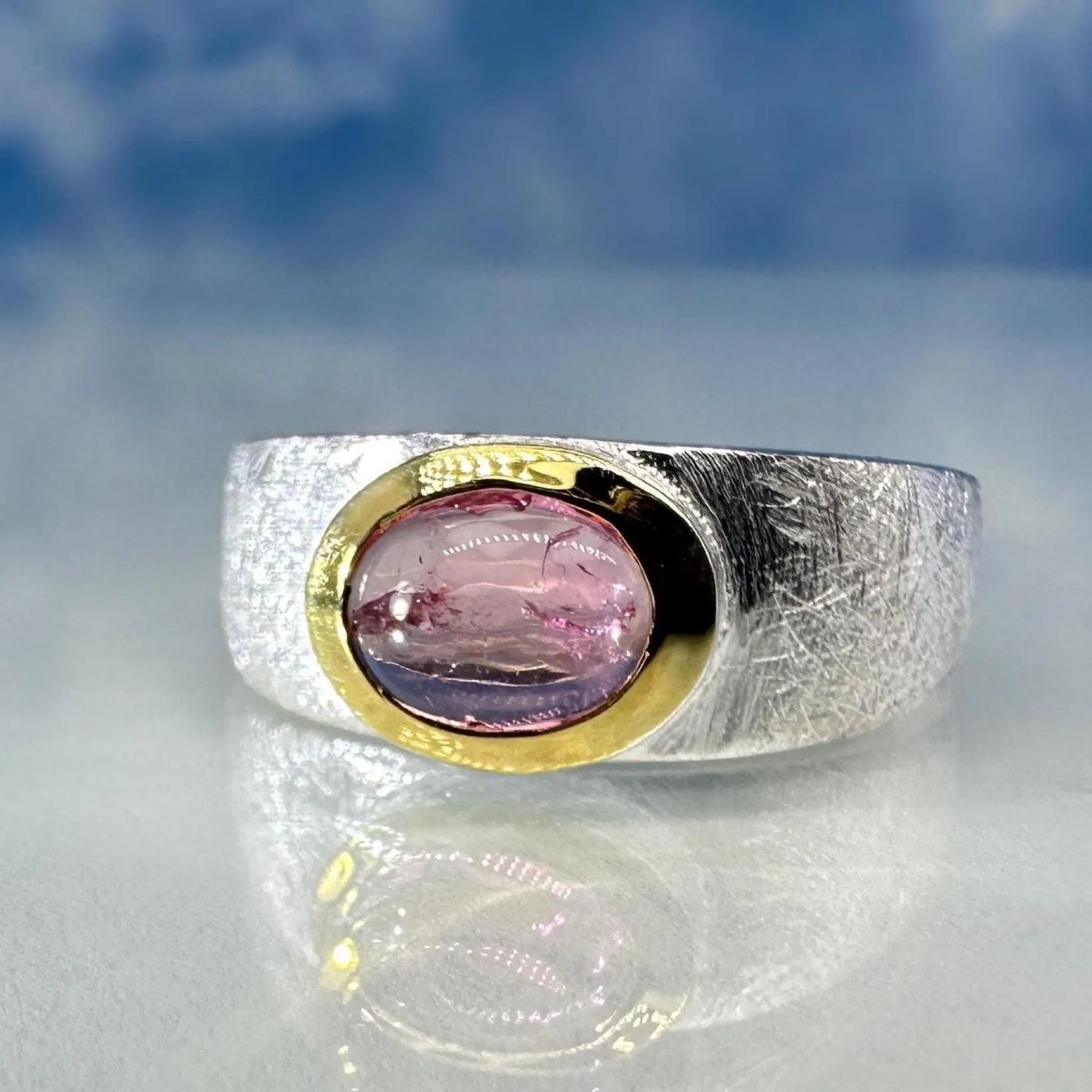 Ring Tourmaline Pink Bicolour