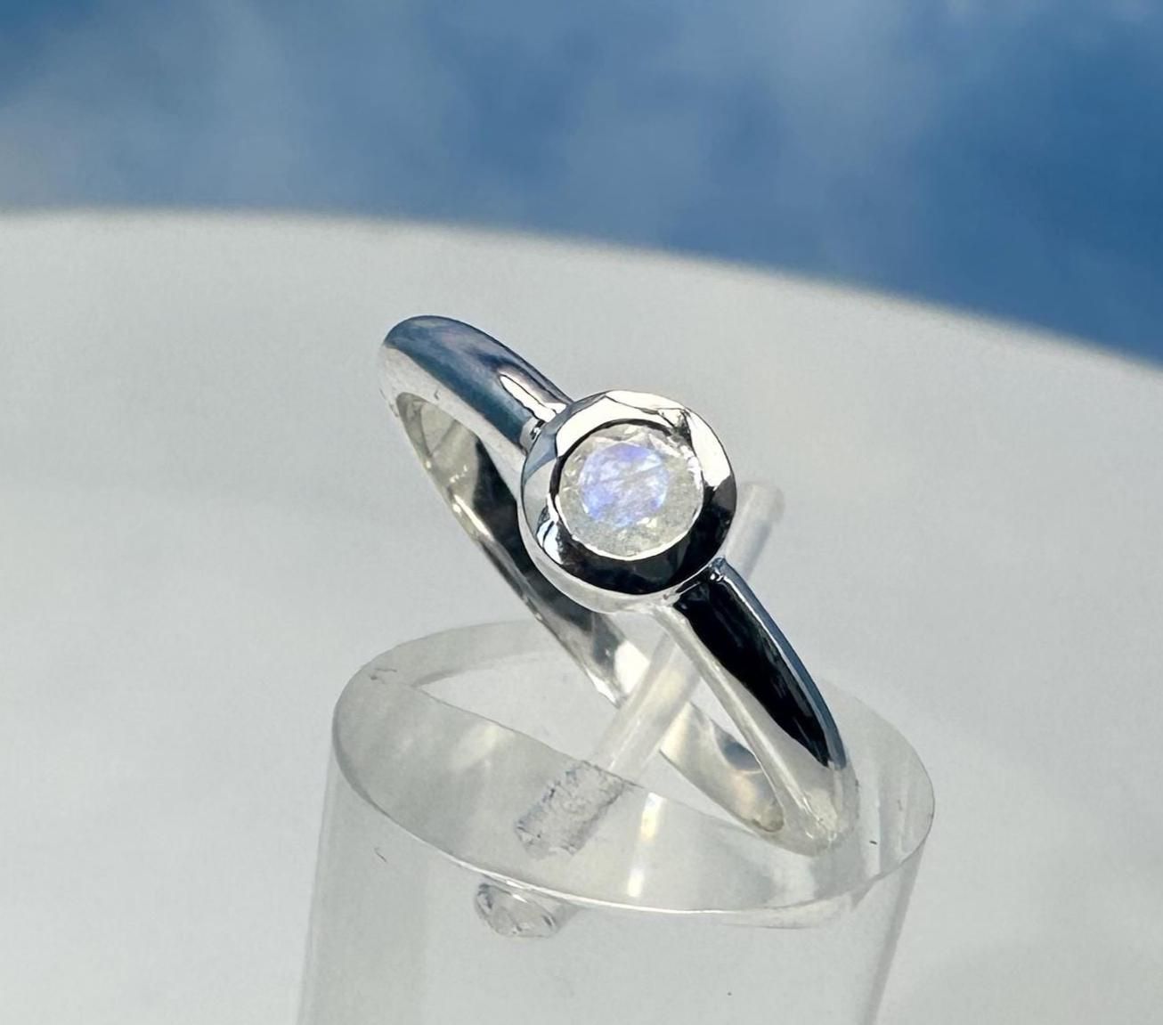 Ring moonstone 925 silver