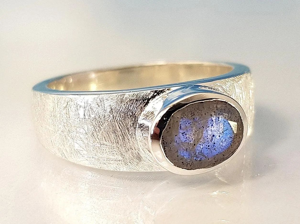 Labradorite ring 925 silver