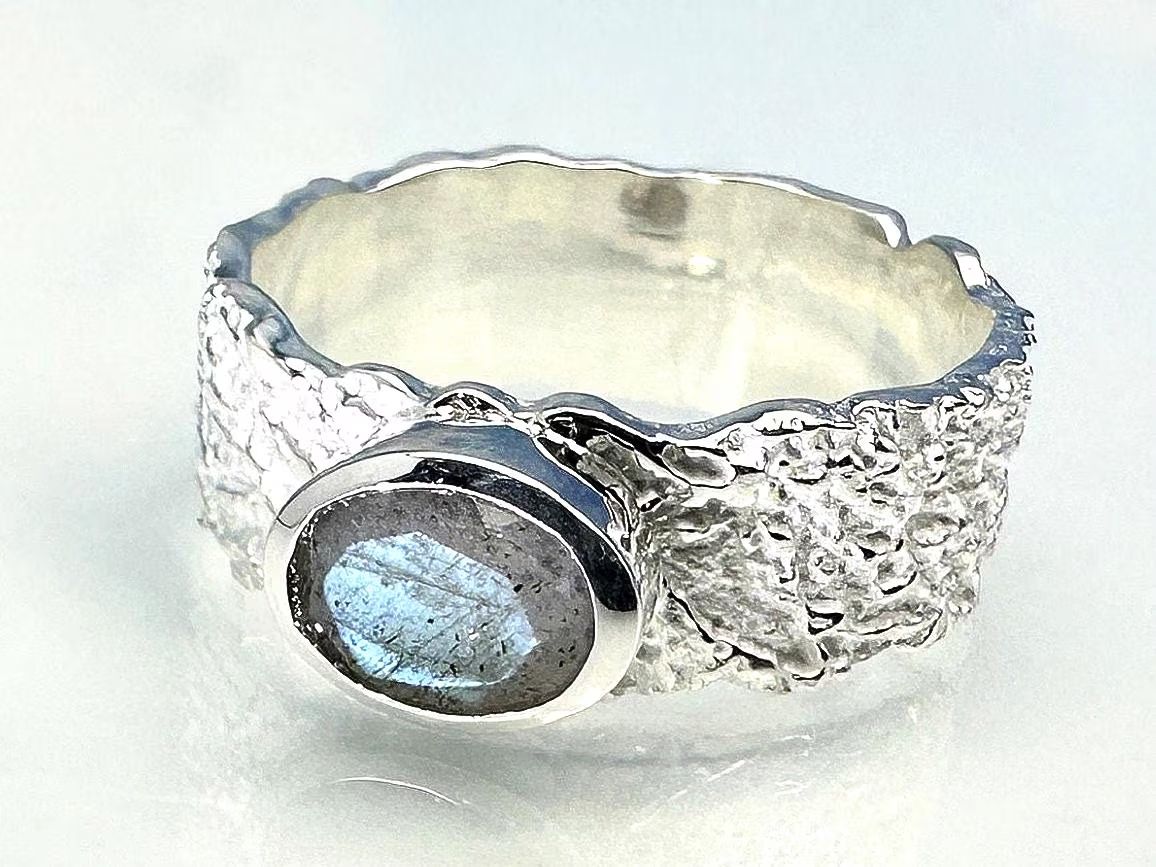 Labradorite ring 925 silver