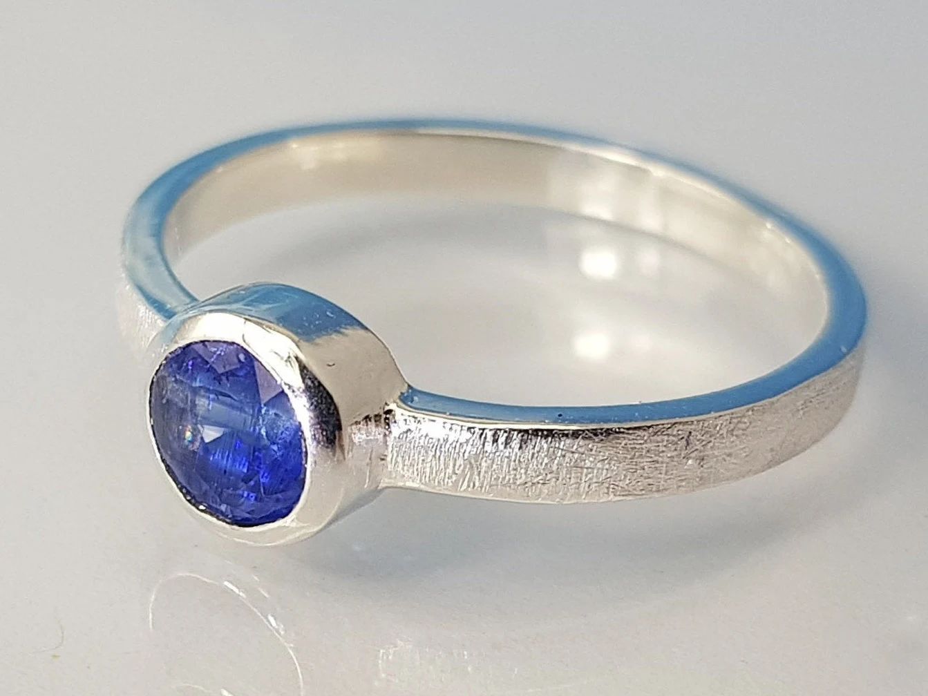 Kyanite ring 925 silver