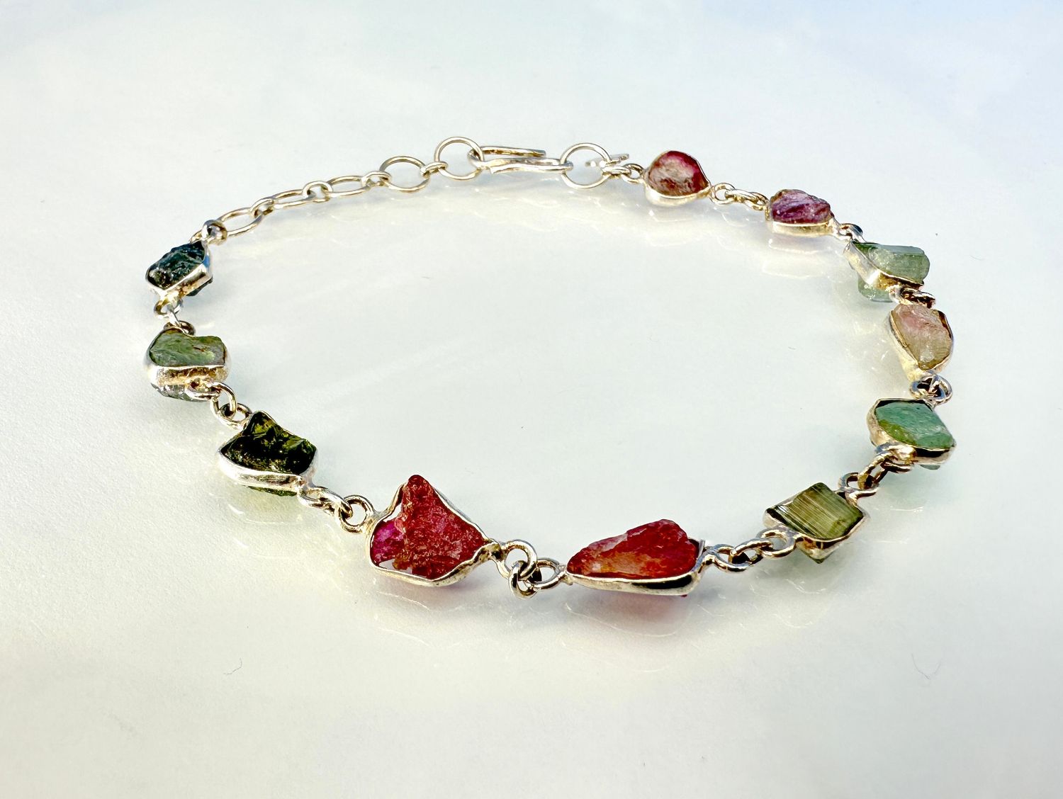 bracelet turmalin 925 silver