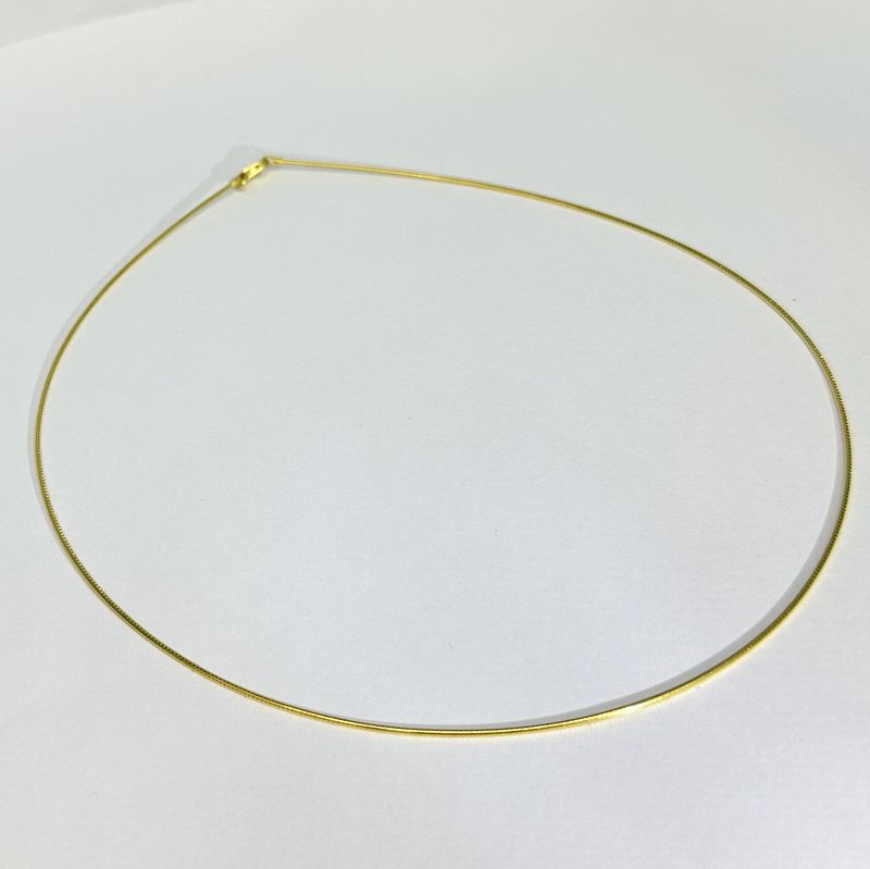 choker necklace 18ct gold platet