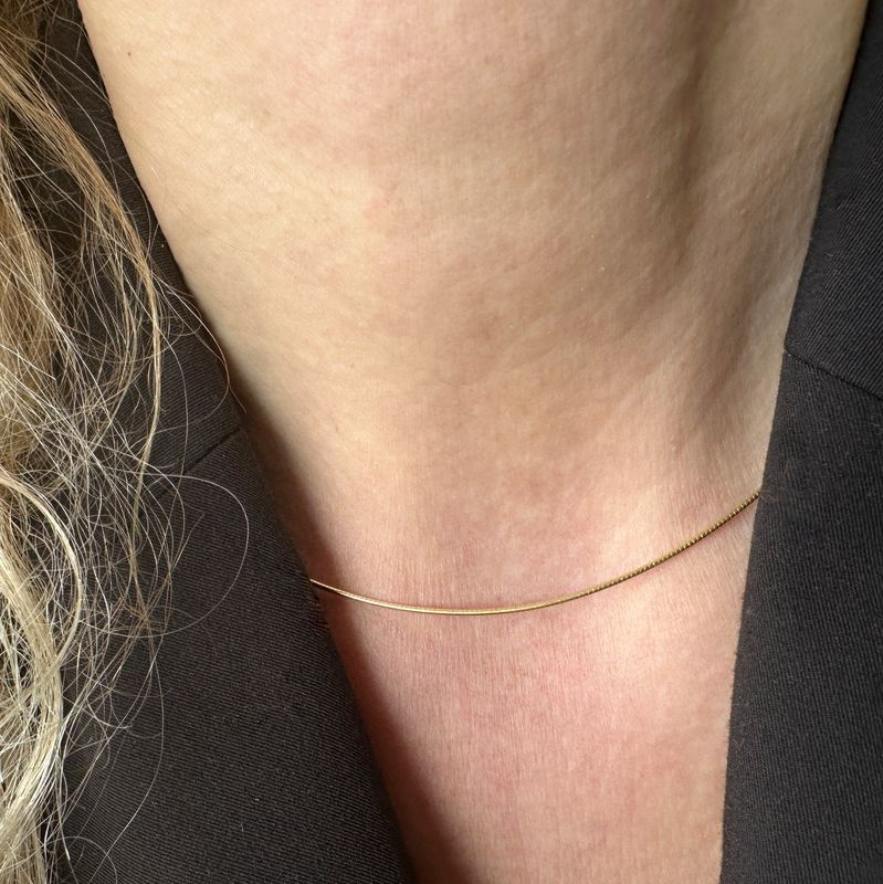 choker necklace 18ct gold platet