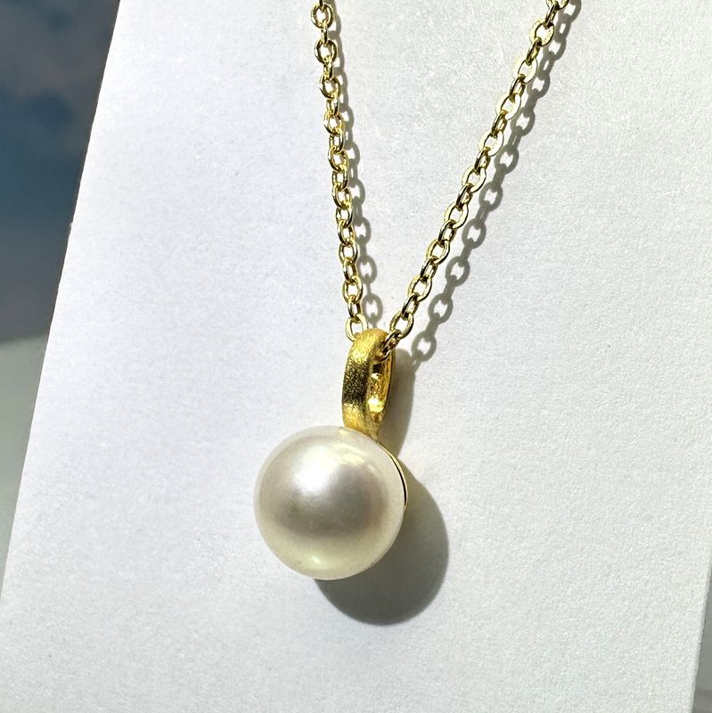 pendant pearl 18 ct. gold patet