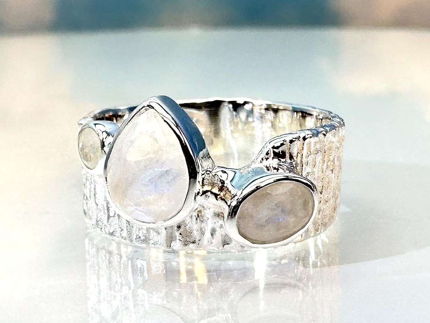 Ring moonstone 925 silver