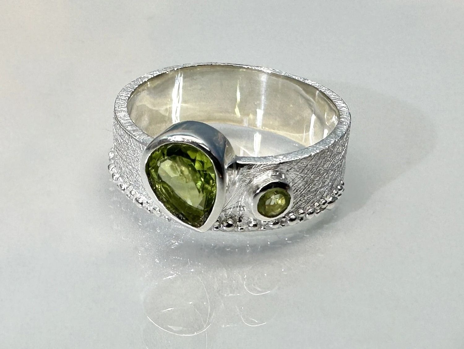Ring peridot 925 silver