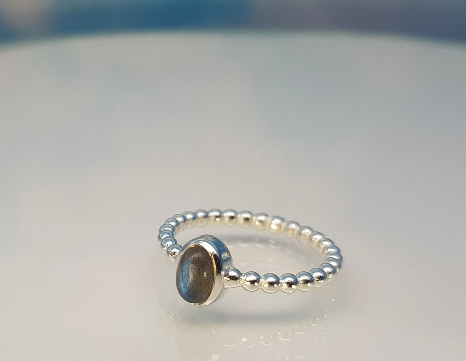 Labradorite ring 925 silver