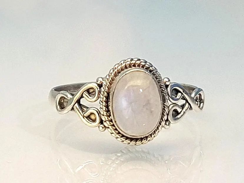 Ring moonstone 925 silver