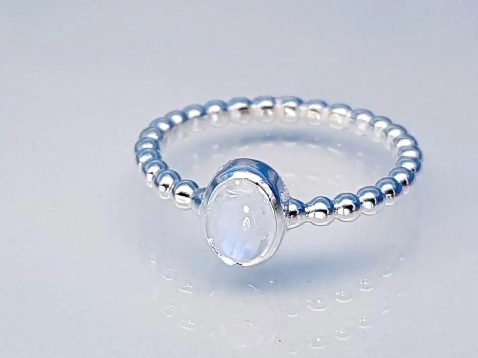 Ring moonstone 925 silver
