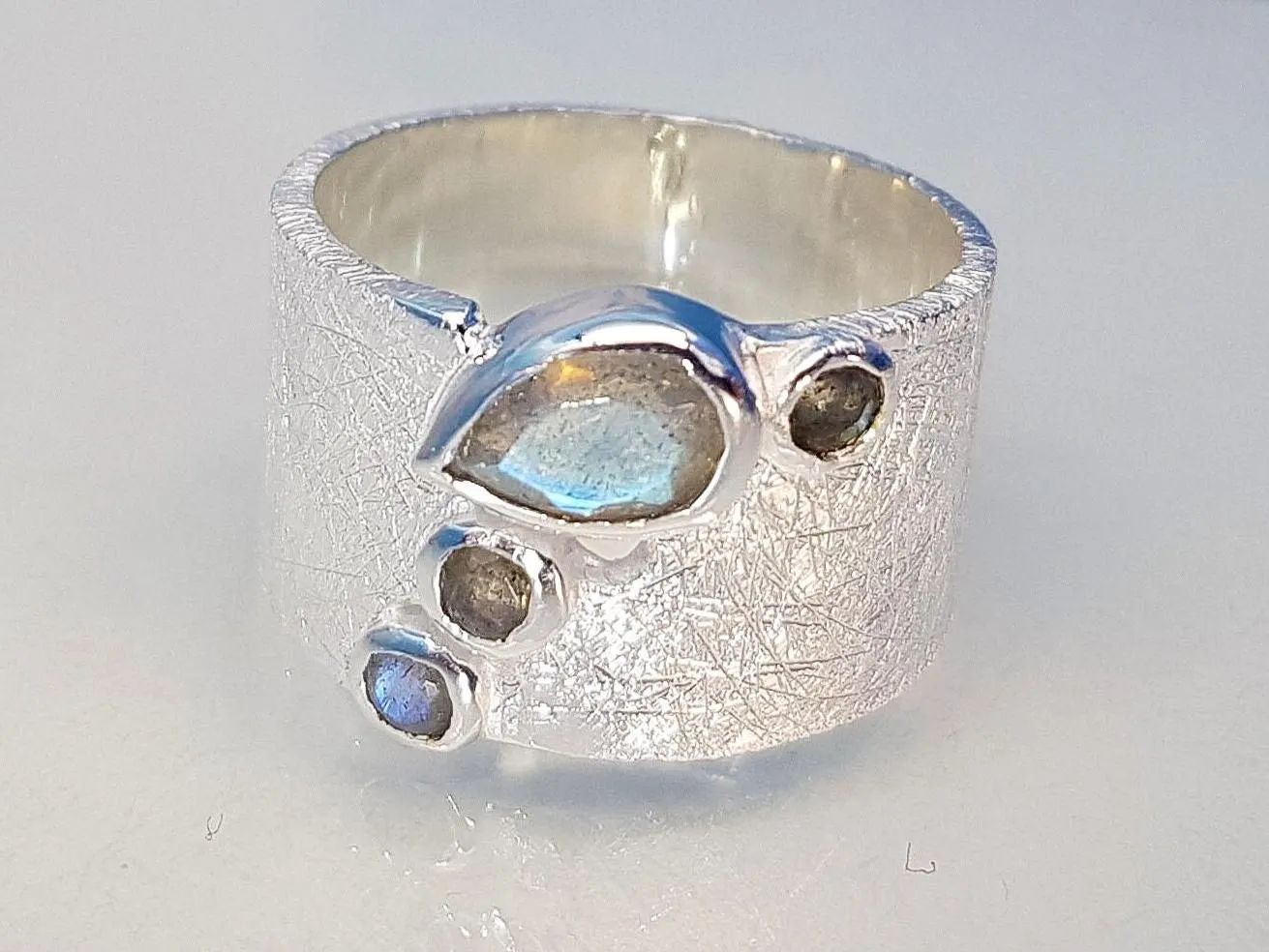 Labradorite ring 925 silver