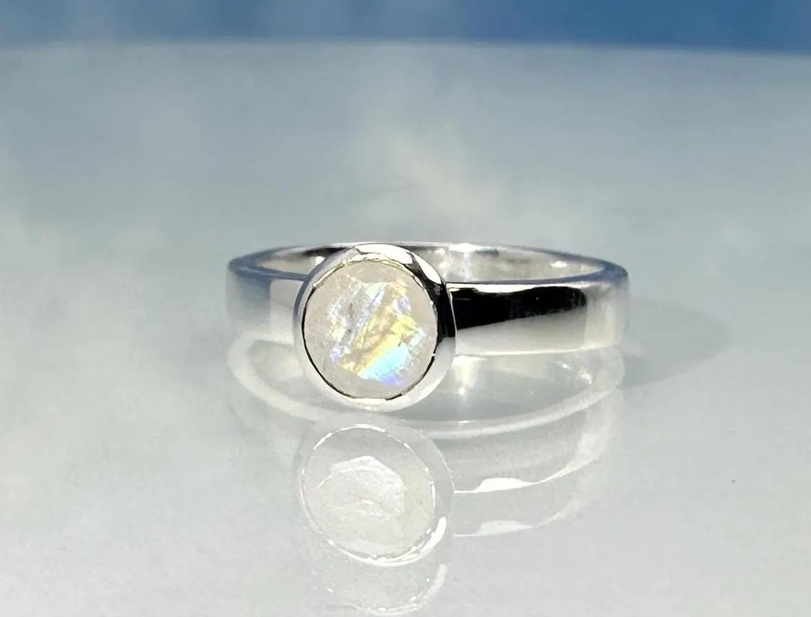 Ring moonstone 925 silver