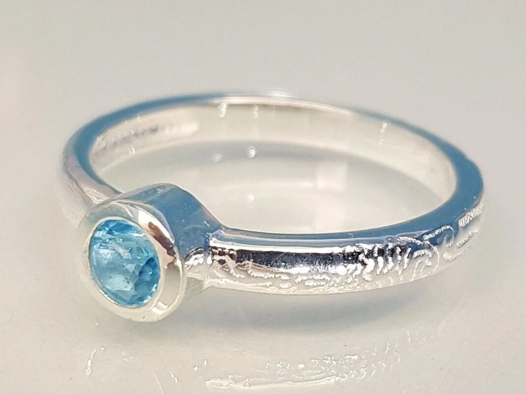 Ring topaz 925 silver