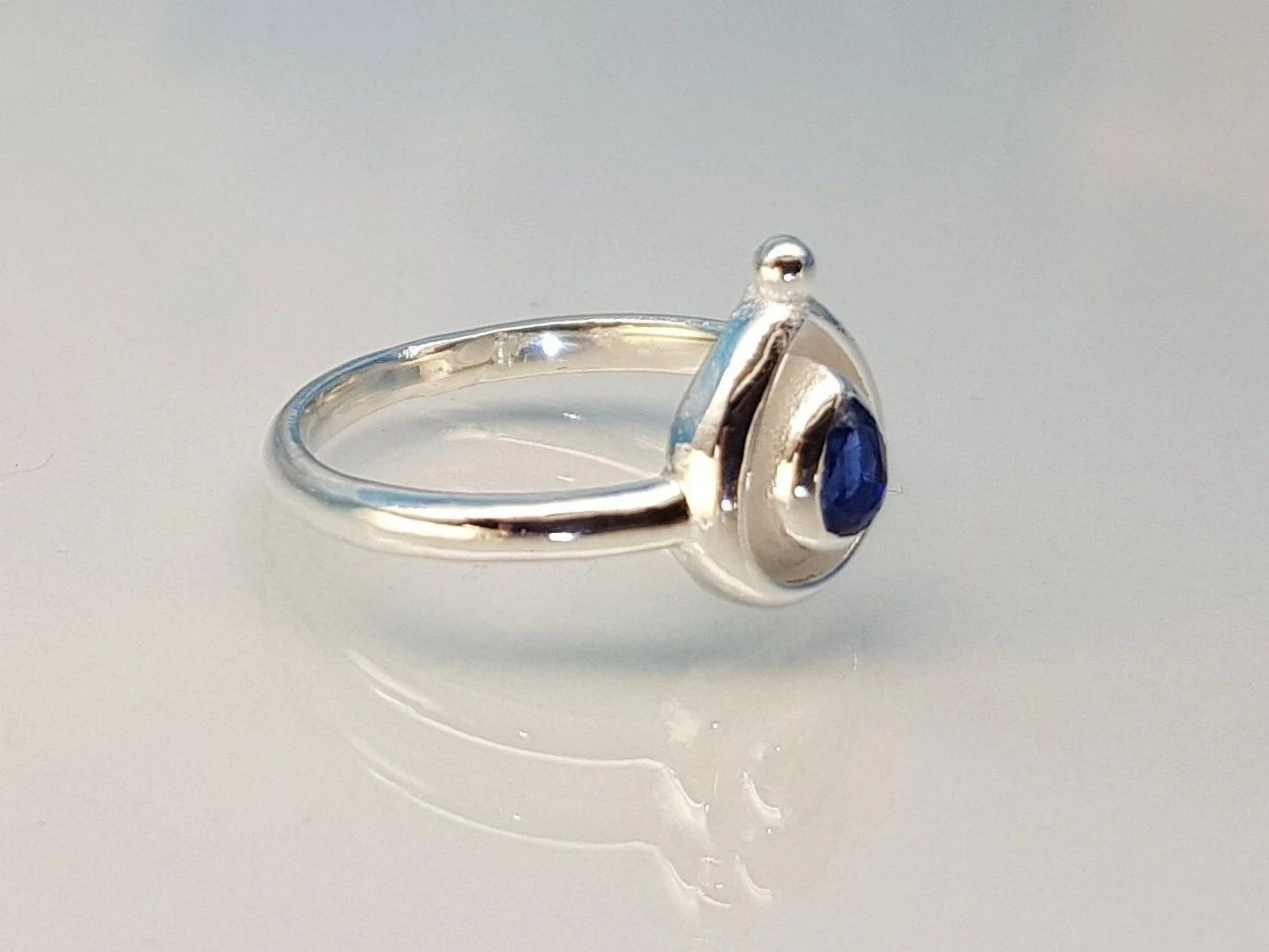 Kyanite ring 925 silver
