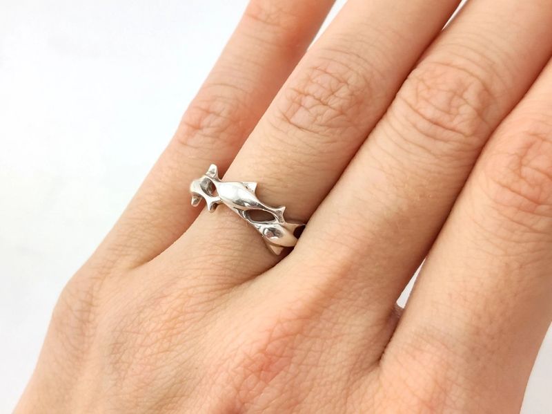 Ring dolphin silver