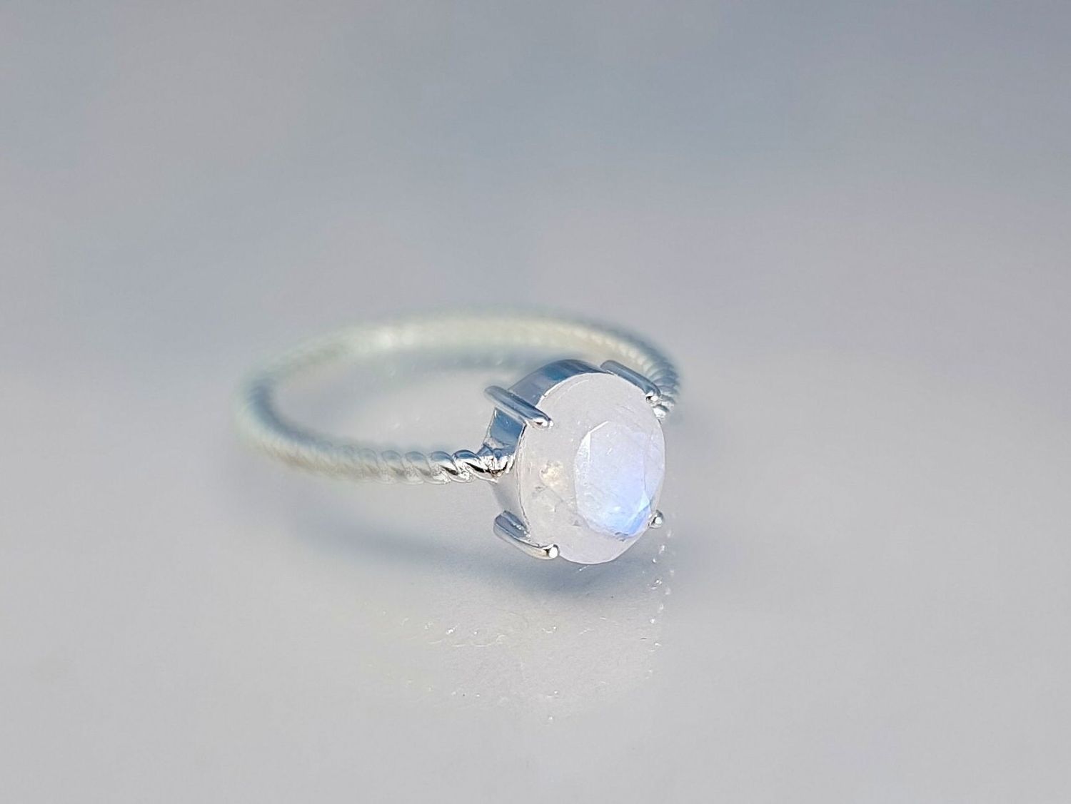 Ring moonstone 925 silver