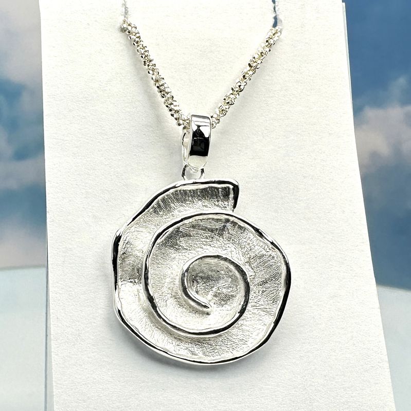 spiral pendant made from 925 Sterling silver